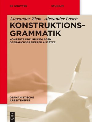 cover image of Konstruktionsgrammatik
